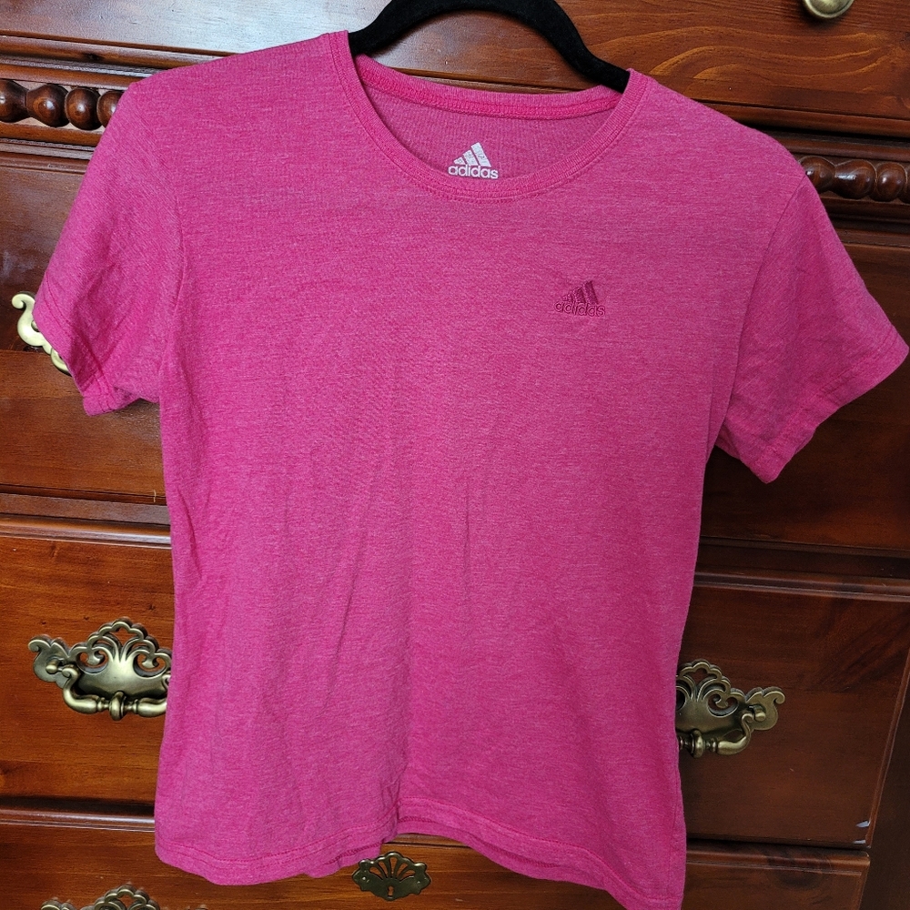 Girl's Adidas Hot Pink Tee